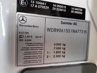 Mercedes Sprinter Sprinter 5t (906.15/906.25), Ch.Cab/Pick-up, 2006 / 2018 513 CDI 16V picture 18