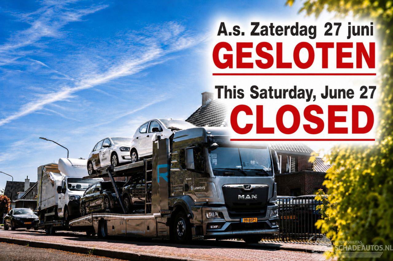 Audi  A.s. Zaterdag GESLOTEN