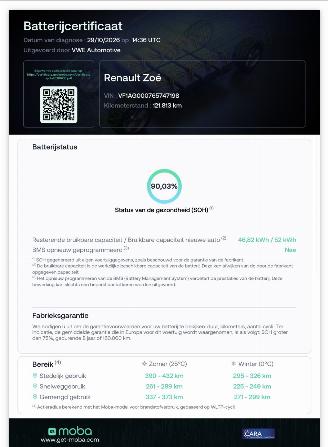 Renault Zoé R110 Life Carshare 52 kWh  KOOP ACCU 90.03% SOH €8801,- EX BTW picture 12
