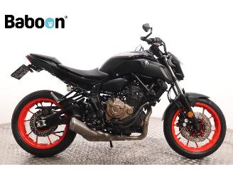 dañado motos Yamaha MT-07 ABS 2020/10