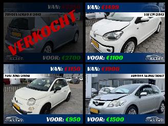 Voiture accidenté Fiat 500 1.2 2008/9