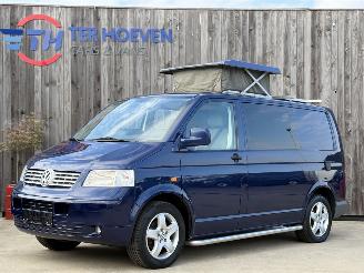 krockskadad bil bedrijf Volkswagen Transporter T5 2.5 TDI Camper Aufstelldach Solar 2003/7