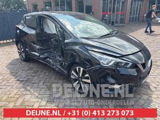 krockskadad bil auto Nissan Micra Micra (K14), Hatchback, 2016 / 2024 0.9 IG-T 12V 2018/4