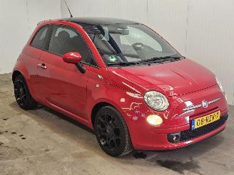 krockskadad bil auto Fiat 500 0.9 TwinAir 85 Hatchback  Benzine 875cc 63kW (86pk) FWD 2011/8