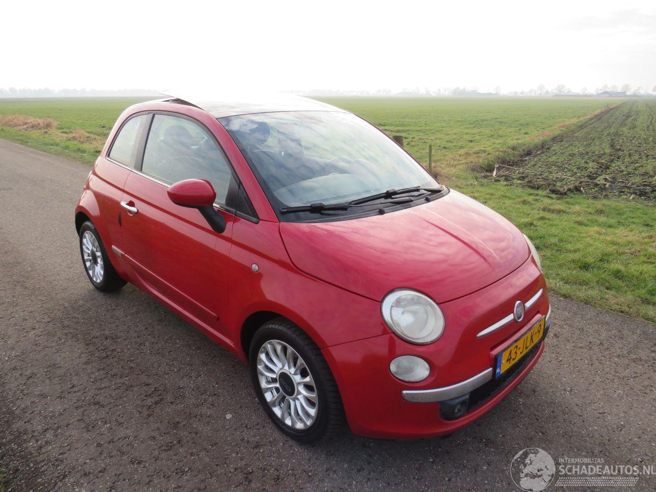 Fiat 500 1.2 Automaat Pop  Schuifdak leer Sport Airco Navigatie  2009 Topstaat