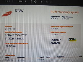 Renault Captur 16 E-TECH HYBRID/ ELEKTRIC Automaat   2024  32.000km Nap Camera Navigatie picture 7