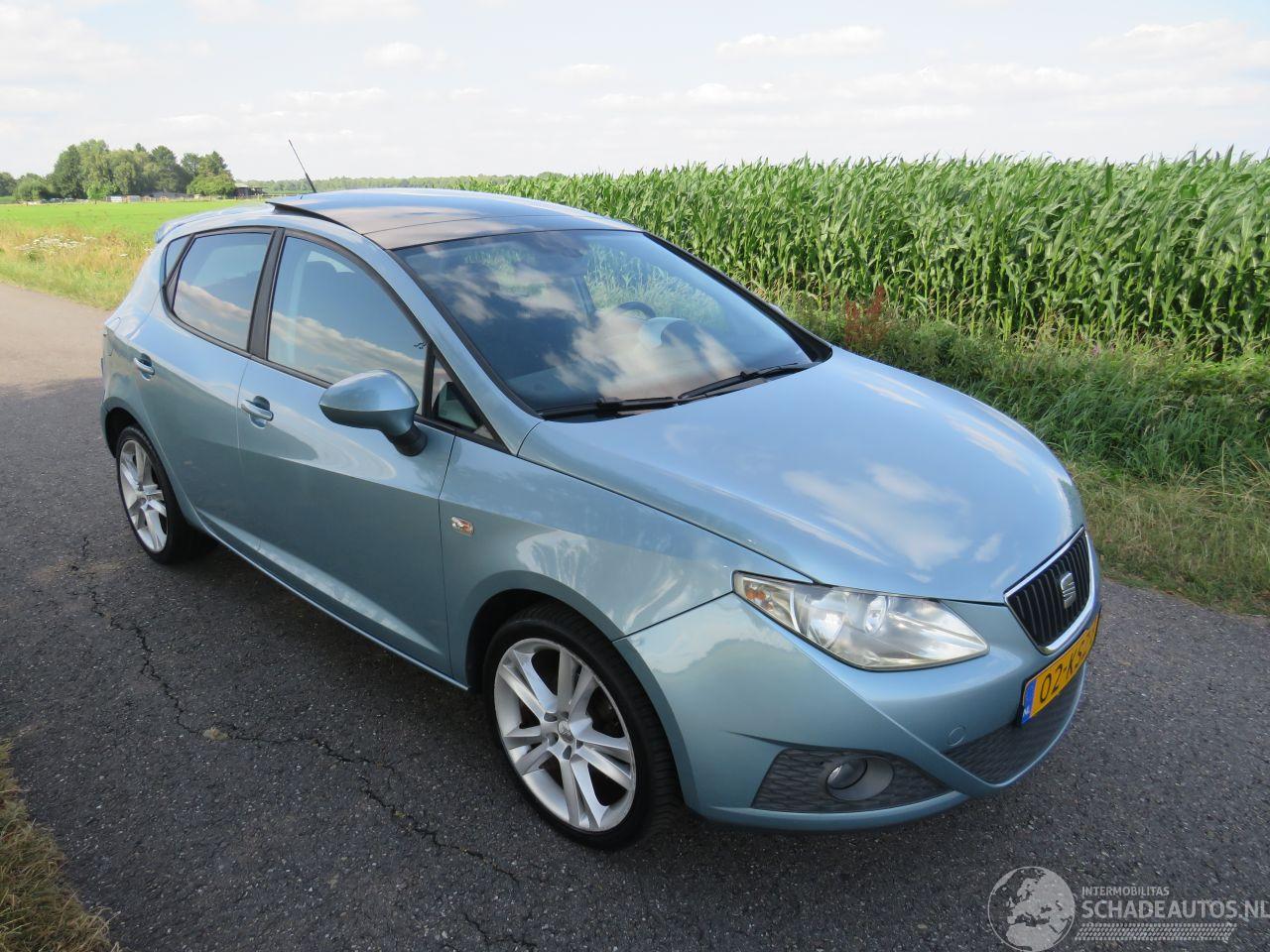 Seat Ibiza 1.6 77kw Sport 2010 1 Airco 5drs Navigatie Camera schuifdak