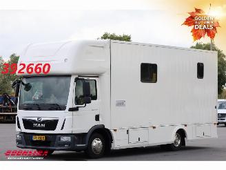 Schade vrachtwagen MAN TGL 8.190 Robrise Horsetruck + Camper Camera 61.047 KM! 2019/3