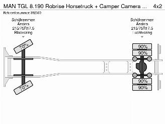 MAN TGL 8.190 Robrise Horsetruck + Camper Camera 61.047 KM! picture 43