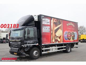 skadebil vrachtwagen DAF CF 75 .250 19t Kuhlkoffer Supra 550 Dhollandia LBW 4X2 Euro 5 2013/10