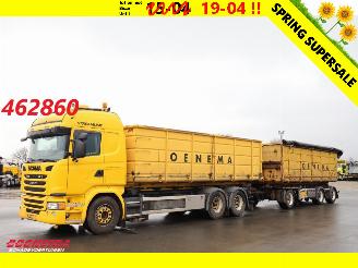 damaged trucks Scania G G450 6X2 HTS 45t. Haakarm + Anhänger + Container Euro 6 2017/4