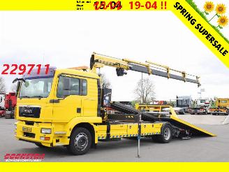 Schade vrachtwagen MAN TGM 18.240 Falkom Amco Veba V817T/4S Kran Bril 2 X Lier 323.696 km!! 2009/4