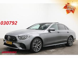 skadebil auto Mercedes E-klasse AMG 53 4MATIC Pano Matrix ACC 360° 16.578 km! 2022/2