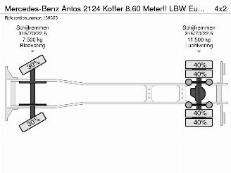 Mercedes Antos 2124 Koffer 8.60 Meter!! LBW Euro 6 picture 37