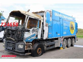 damaged trucks MAN TGS 36.480 8X4 MTS Dino 5 12m3 Saugbagger Euro 6 2016/9