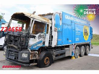 damaged trucks MAN TGS 36.480 8X4 MTS Dino 5 12m3 Saugbagger Euro 6 2016/9