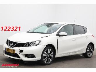 krockskadad bil auto Nissan Pulsar 1.2 DIG-T N-Connecta Navi Clima Cruise Camera AHK 2019/1