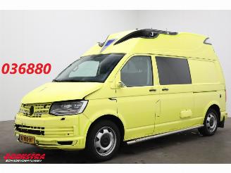 dommages fourgonnettes/vécules utilitaires Volkswagen Transporter 2.0 TDI 205 PK DSG RTW Ambulance LED Leder Cruise PDC 2019/10