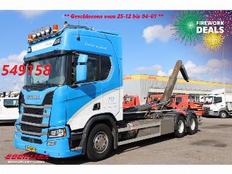 Schade vrachtwagen Scania R R500 6X2 Retarder VDL Haakarm Standclima Leder Navi Camera 2019/4