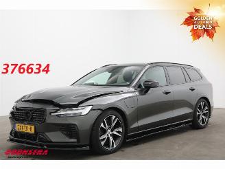 skadebil auto Volvo V-60 T8 Twin Engine AWD R-Design LED ACC Leder Memory H/K 2020/4