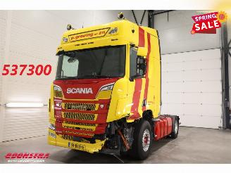 damaged trucks Scania R R520 V8 Alcoa Leder Standairco 2019/3