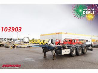 Vaurioauto  trailers D-Tec  Flexitrailer 20-45 ft 3-Asser 2X Lift Ausziebar 2011/3