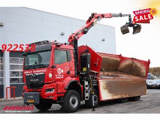 krockskadad bil vrachtwagen MAN TGS 43.510 8X8 Widespread Palfinger Q170Z84TI Kran 62.358 km!! 2024/1