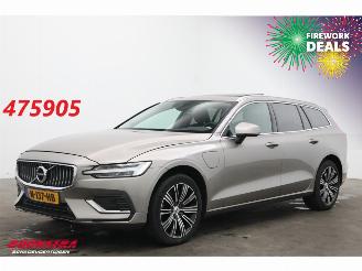 Schadeauto Volvo V-60 2.0 T6 Recharge AWD Inscription Pano LED ACC H/K Camera LRHZ 2021/10