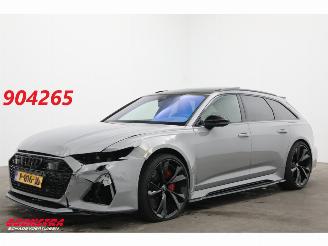 Schadeauto Audi Rs6 Avant 4.0 TFSI Quattro Urban Ceramic 305 km/h Pano ACC Memory Eventuri Intake 2021/1