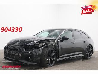 Voiture accidenté Audi Rs6 Avant 4.0 TFSI Quattro Dynamic Pano HUD 360° AHK B&O Memory 2023/7