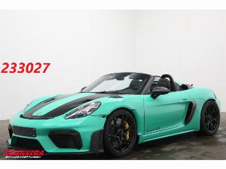 krockskadad bil auto Porsche 718 Spyder RS Weissach PCCB Chrono Lift PTS 227 Lightergreen 2024/3