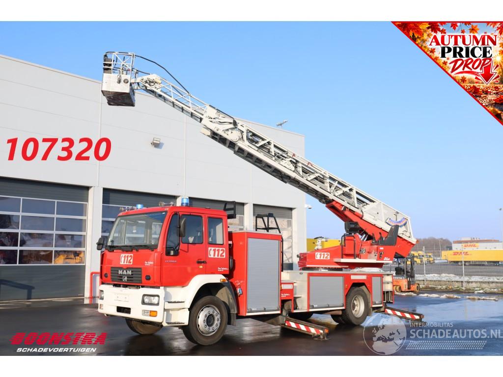 MAN LE 280 Magirus Hubarbeitsbühne Feuerwehr 25m Rettungskorb Euro 3