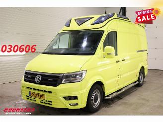 voitures fourgonnettes/vécules utilitaires Volkswagen Crafter 2.0 TDI 175 PK DSG Ambulance RTW Lucht 2X Schuifdeur LED Leder Airco Cruise PDC 2019/11