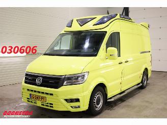 voitures fourgonnettes/vécules utilitaires Volkswagen Crafter 2.0 TDI 175 PK DSG Ambulance RTW Lucht 2X Schuifdeur LED Leder Airco Cruise PDC 2019/11