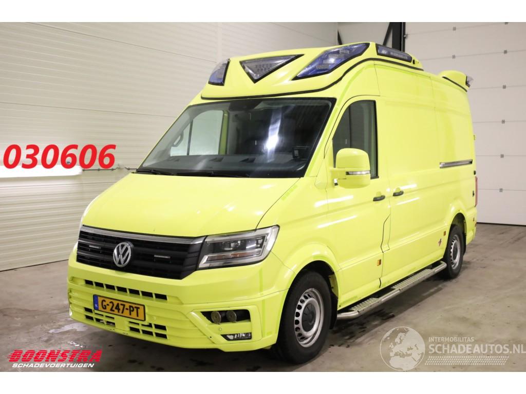 Volkswagen Crafter 2.0 TDI 175 PK DSG Ambulance RTW Lucht 2X Schuifdeur LED Leder Airco Cruise PDC