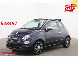 damaged passenger cars Fiat 500C 1.2 Riva Leder Navi Airco PDC 2017/1