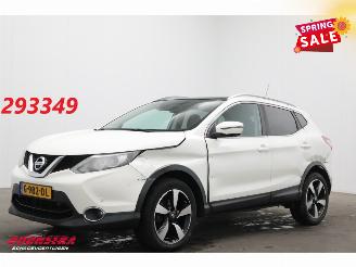 krockskadad bil auto Nissan Qashqai 1.6 Tekna Pano Navi Clima Cruise 360° AHK SHZ 2015/2