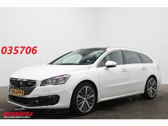 krockskadad bil auto Peugeot 508 SW 2.0 BlueHDi Allure Pano LED Leder Navi Clima Cruise Camera SHZ AHK 2016/7