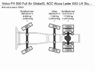 Volvo FH 500 Full Air GlobeXL ACC Alcoa Leder 6X2 Lift Stuur Euro 6 picture 32