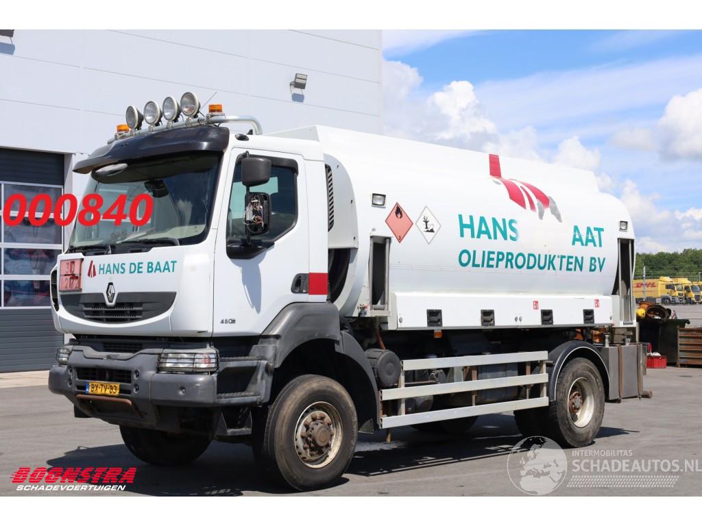 Renault Kerax 380.19 4X4 Manual 2x6400L Kraftstoff Blatt/Blatt Euro 5