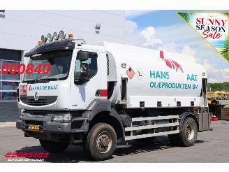 danneggiata veicoli industriali Renault Kerax 380.19 4X4 Manual 2x6400L Kraftstoff Blatt/Blatt Euro 5 2010/10