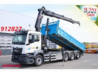Unfall Kfz LKW MAN TGS 35.510 8X4 Kipper Hiab X-Hipro 232 E-3 119.097 km! 2023/3