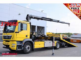 krockskadad bil vrachtwagen MAN TGM 15.290 Falkom FAS 5000 Fassi F170AT 2X Winde Aufbau/Kran 2020!! 2018/7