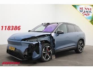 Schadeauto Nio  100 kWh !Ohne Batterie! HUD ACC Clima Navi Memory Leder SHZ Camera 360° PDC 2024/2