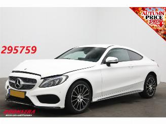 Unfallwagen Mercedes C-klasse Coupé 180 AUT Edition 1 AMG Navi Cruise Clima Memory SHZ Camera PDC 2016/9