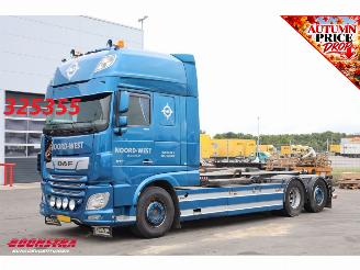 dañado camiones DAF XF 480 FAN VDL S-25-6600 Leder Standairco Hydrauliek 6X2 Euro 6 2020/11