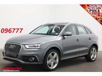 krockskadad bil auto Audi Q3 2.0 TFSI S-Tronic quattro Pro S-Line Pano Bose Leder SHZ Navi Clima PDC 2014/7