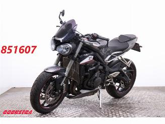dommages motocyclettes  Triumph Street Triple RS ABS Yoshimura Lap Timer 2017/9