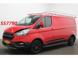 dommages fourgonnettes/vécules utilitaires Ford Transit Custom 300 2.0 TDCI L2-H1 Trail Cruise Navi Airco SHZ Leder Apple/Android Camera PDC AHK 2022/6