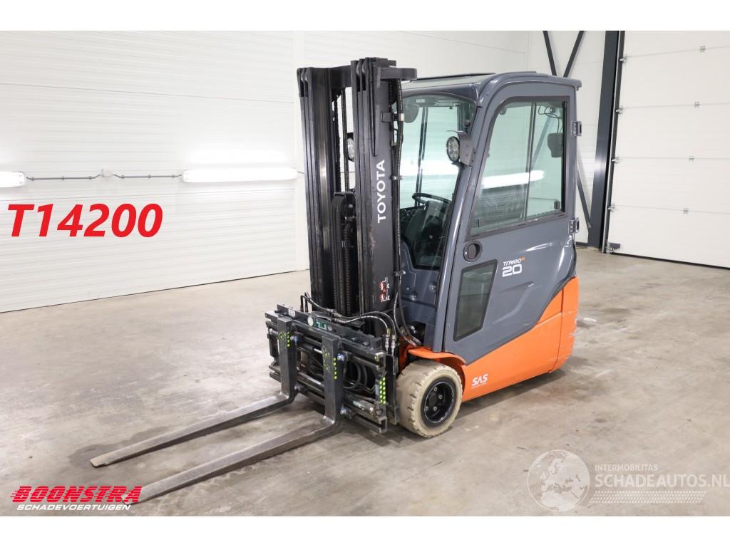 Toyota  8FBE20T Triplex Sideshift Spreader Full-Light-package